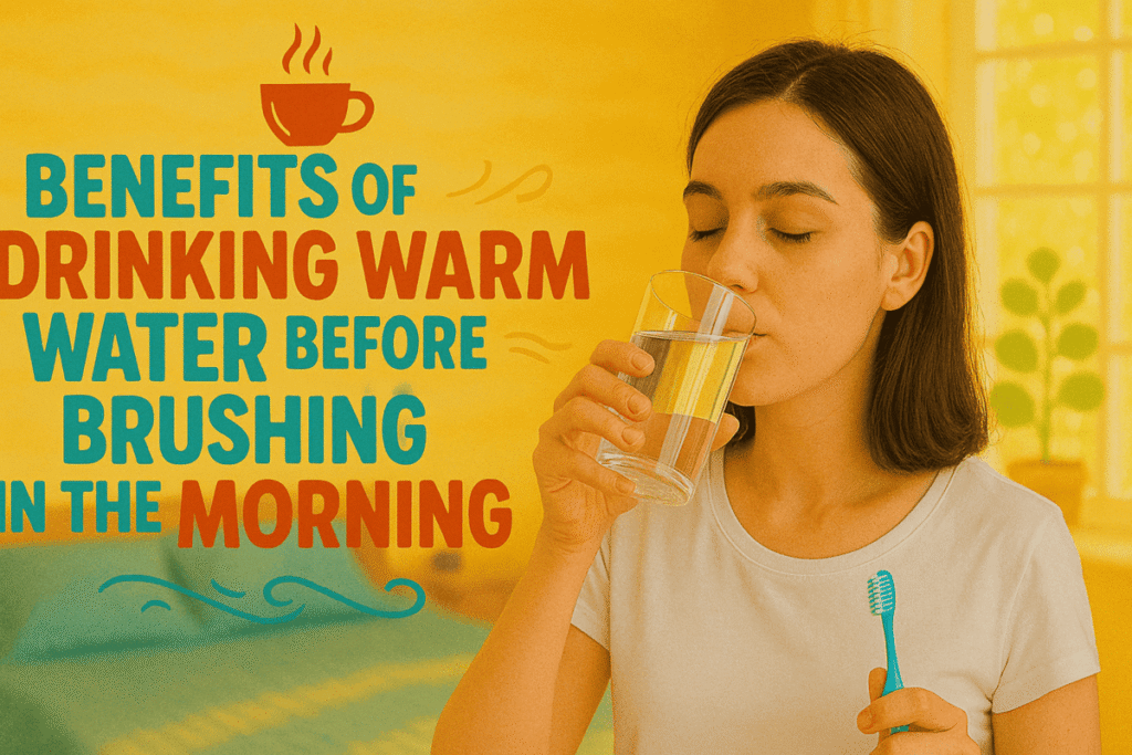 Drink water before Brushing